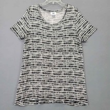 Old Navy Women Shirt Size S Black Stretch Preppy Classic Short Sleeve Round Neck - £7.93 GBP