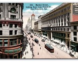 Market Street View From Powell San Francisco CA California UNP DB Postca... - £3.85 GBP