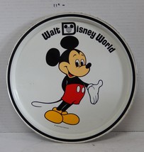 Walt Disney World Mickey Mouse 11&quot; Souvenir Tin Plate - £19.07 GBP