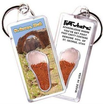 St. George, UT FootWhere® Souvenir Keychain. Made in USA - £6.25 GBP