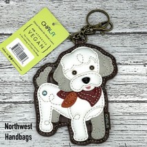 Brand New! Poodle Puppy Dog Key Chain Coin Purse Key Fob Charm - £13.69 GBP