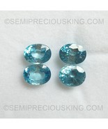 Natural Zircon Oval Facet Cut SI1 Clarity Blizzard Blue Color Loose Gems... - £136.25 GBP