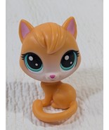 Littlest Pet Shop Pawlina Pillowby orange cat curled tail Paulina kitty LPS - $93.15 MXN