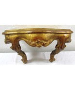 Vintage Nettle Creek Gold Gilt Wood Console Wall Shelf  - $1,258.85 MXN