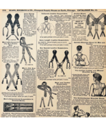 1901 Suspenders Shoulder Braces Reproduction Advertisement Sears Fashion... - $28.04 CAD