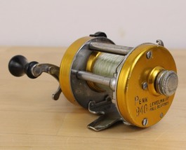 Vintage Penn Reels 940 Levelmatic Gold Bait Casting Reel Made in USA - $44.54