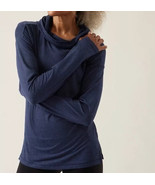 NWT ATHLETA UPTEMPO ll HOODIE SWEATSHIRT IN HEATHER BLUE SZ MEDIUM NWOT - $55.69 CAD