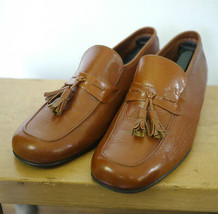 Vintage FREEMAN Wm Joyce Collection All Leather Tassel Moc Toe Loafers 8... - £39.50 GBP