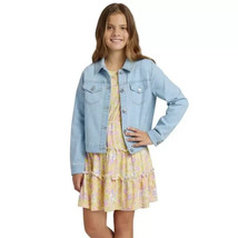 BCBG Girls Size XS 5/6 Yellow Floral Dress and Denim Jacket Set NWT - $9.89