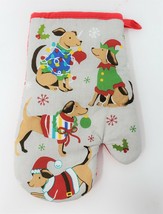 Mainstream Holiday Kitchen Oven Mitt - New - Christmas Dogs - £7.82 GBP