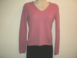 Sutton Studio Size Petite-Small Sweater Pullover 100% Cashmere Magenta-Pink - £25.37 GBP