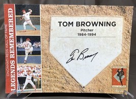 Tom Browning Autographed Signed Cincinnati Reds Hall Of Fame Legends Remembered - £14.92 GBP