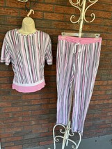 Simply Vera Wang 2 Piece Pajama Set Small Stretch Short Sleeve Elastic W... - £16.37 GBP