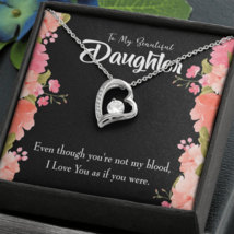To My Daughter Beautiful Daughter Forever Necklace w Message Card - £44.59 GBP+