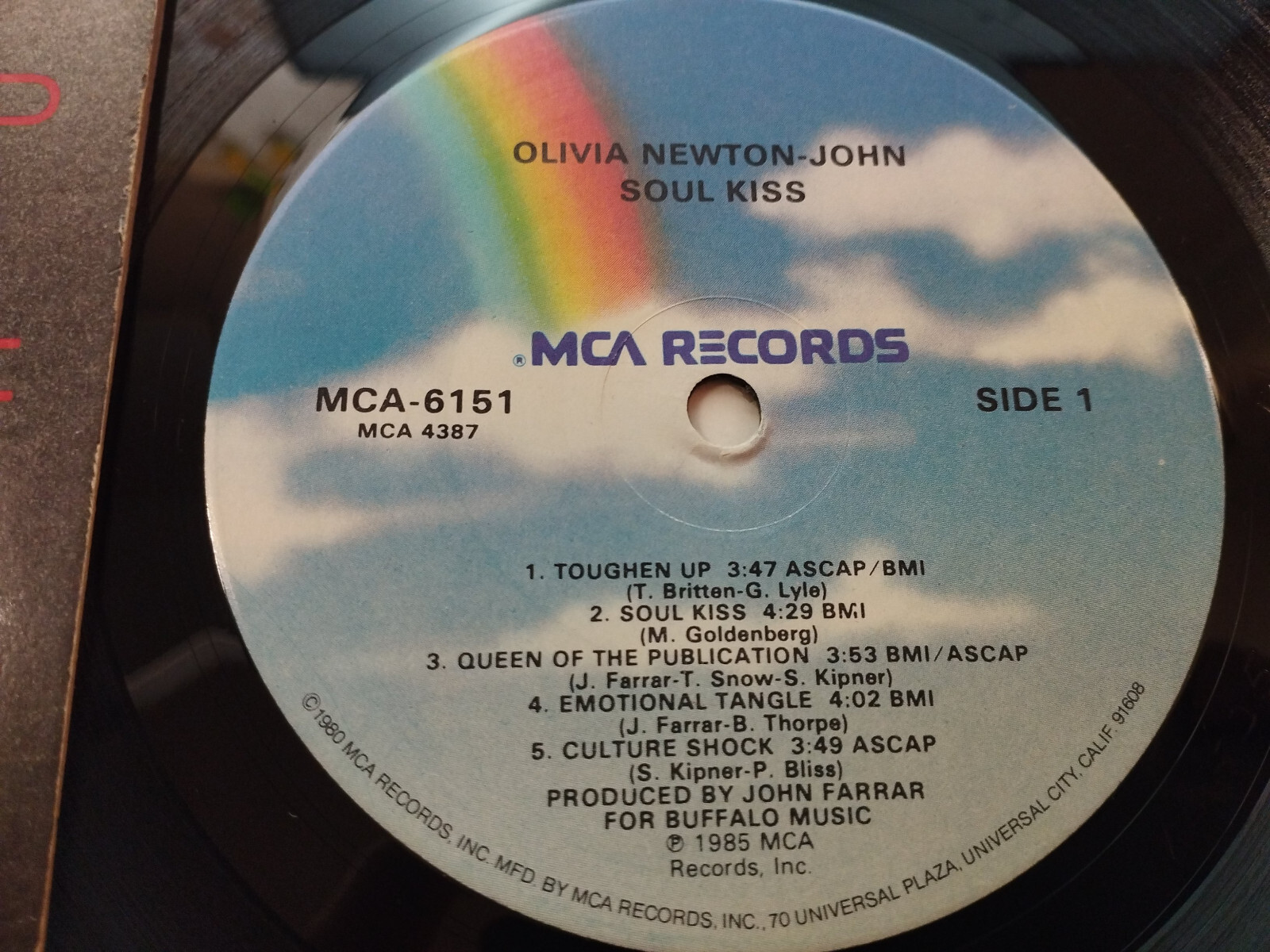 Olivia Newton John Soul KISS MCA 6151 1985 USA Press - LP vinyl 12 " VG/VG 4T Item image 2
