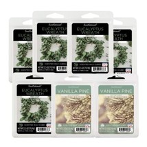 Scentsationals Eucalyptus Wreath/ Vanilla Pine 2.5 Oz Wax Melts -LOT 7 Packages - £15.59 GBP