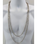 *B) Vintage Guatemalan Silver Plated Extra Long Lasso Wedding Chain 70&quot; - £43.51 GBP