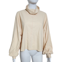 Free People Movement Large Slouchy Turtleneck Fell For You Layer Oat Milky  - £36.12 GBP