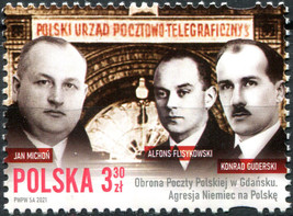 Poland 2021. Defence of the Post Office in Gdansk (MNH OG) Stamp - £1.63 GBP