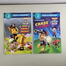 Paw Patrol Book Lot of 2 Chase is on the Case and Pit Crew Pups Step Into Read - £8.89 GBP