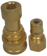 Commercial Extraction Brass Quick Connect Coupler 1/4 Inch Set 1 Male &amp; ... - $40.95