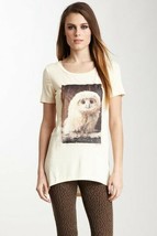 Mischa Barton Brand ~ The Cherub Owl Tee ~ Women&#39;s Size Medium ~ Ivory i... - £17.88 GBP