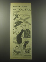 1955 Tootal Advertisement - Cravat, Ties, Dressing Gown, Scarf, Socks - £14.76 GBP