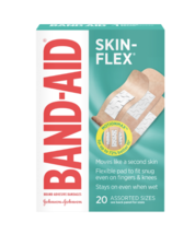 Band-Aid Skin-Flex, Assorted Sizes, 20 Count Box - £5.42 GBP