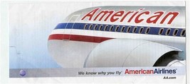 American Airlines 250 Cities 40 Countries Ticket Jacket  - £12.41 GBP