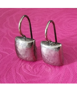 SILPADA VINTAGE 925 STERLING SILVER HAMMERED SQUARE EARRINGS W1970 - $1,084.17 MXN