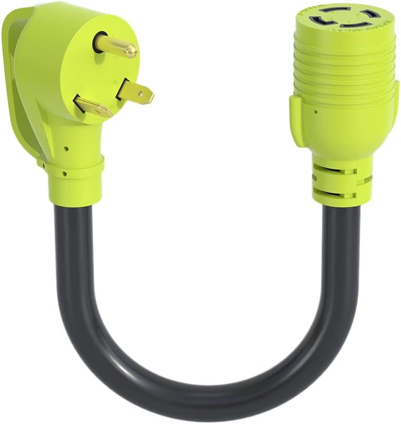Nema Tt-30P To L14-30R Rv Generator Adapter,30 Amp 3 Prong To 4 Prong, 1... - $35.94
