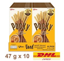 10 x Glico Pocky Nutty Almond Flavor Japanese Biscuit Stick New Fomula 4... - £35.78 GBP
