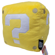 Sanei Super Mario Large Question Block Cushion Plush Cube Long Japan Release New - £50.99 GBP