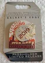 Disney Parks Star Wars Galaxys Edge 2019 Passholder Limited Release Pin new - £7.70 GBP