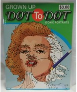 Grown Up Adult Coloring Book Dot to Dot Iconic Portraits 32 Pages - £2.35 GBP