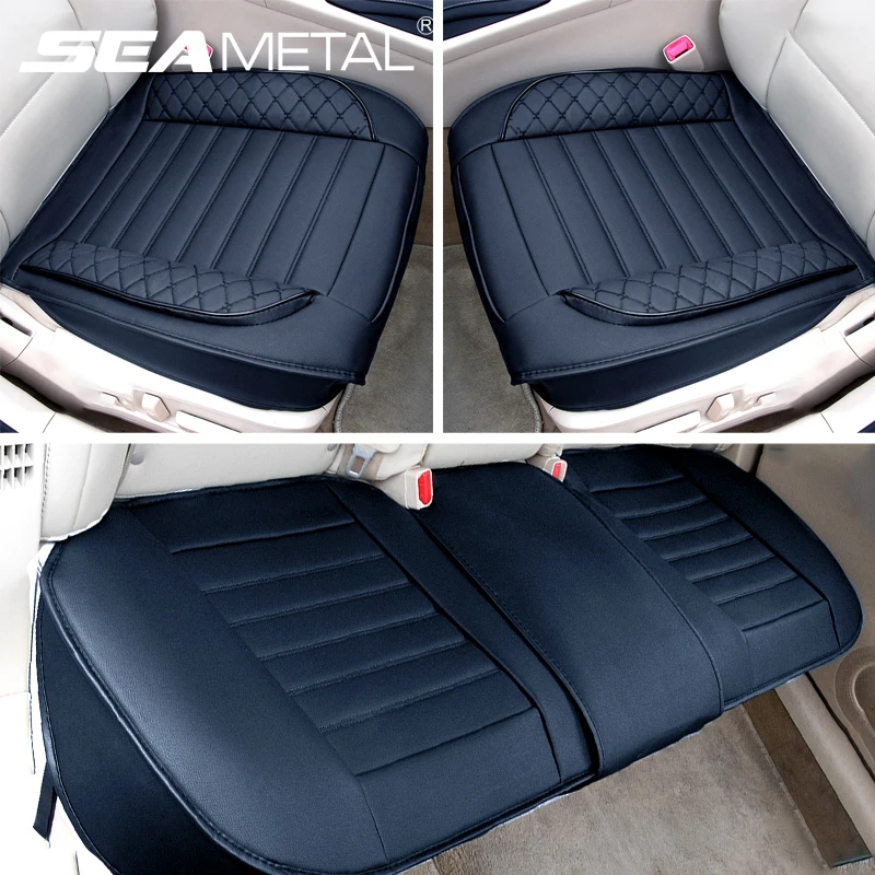 Four Season Car Seat Covers Universal Seat Cover Set Luxury Leather Cushion Pad - £19.68 GBP+