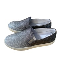 Jessica Simpson Womens Size 6 M Ombre Silver Sparkle Glitter slip On Fla... - $21.77