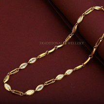 Unisex Italian Turkey chain 916% 22k Gold Chain Necklace Daily wear Jewelry 34 - £3,678.25 GBP+