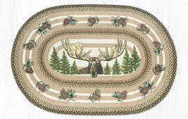 Earth Rugs OP-51 Bull Moose Oval Patch 20&quot; x 30&quot; - £39.13 GBP