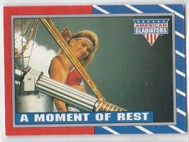 M) 1991 Topps American Gladiators Trading Card #38 A Moment of Rest - $1.97
