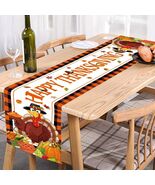 Happy Thanksgiving Table Runner Autumn Pumpkin Maple Leaf Turkey Decor 1... - $193.06 MXN Happy Thanksgiving Table Runner Autumn Pumpkin Maple Leaf Turkey Decor 1... - $193.06 MXN