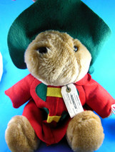 Vintage Paddington Teddy Bear Sears Plush Kids Gifts 15&quot; + hat Tags &amp; Bag - $14.84