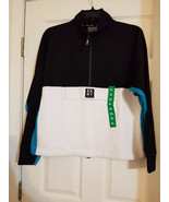 DKNY Womens&#39; 1/2 Front Zip Pullover, Envelope Pocket, Multiclor, Sz.XL(U... - £17.29 GBP