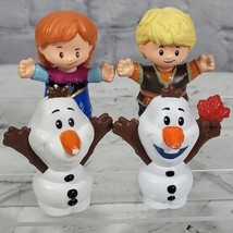 Fisher Price Disney Little People Frozen Figures Anna Kristoff Olaf Lot ... - £9.36 GBP