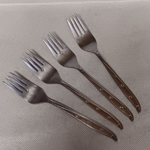 Ekco Eterna EKS24 Salad Forks 4 Starburst Stainless Steel 6.5&quot; - $24.95