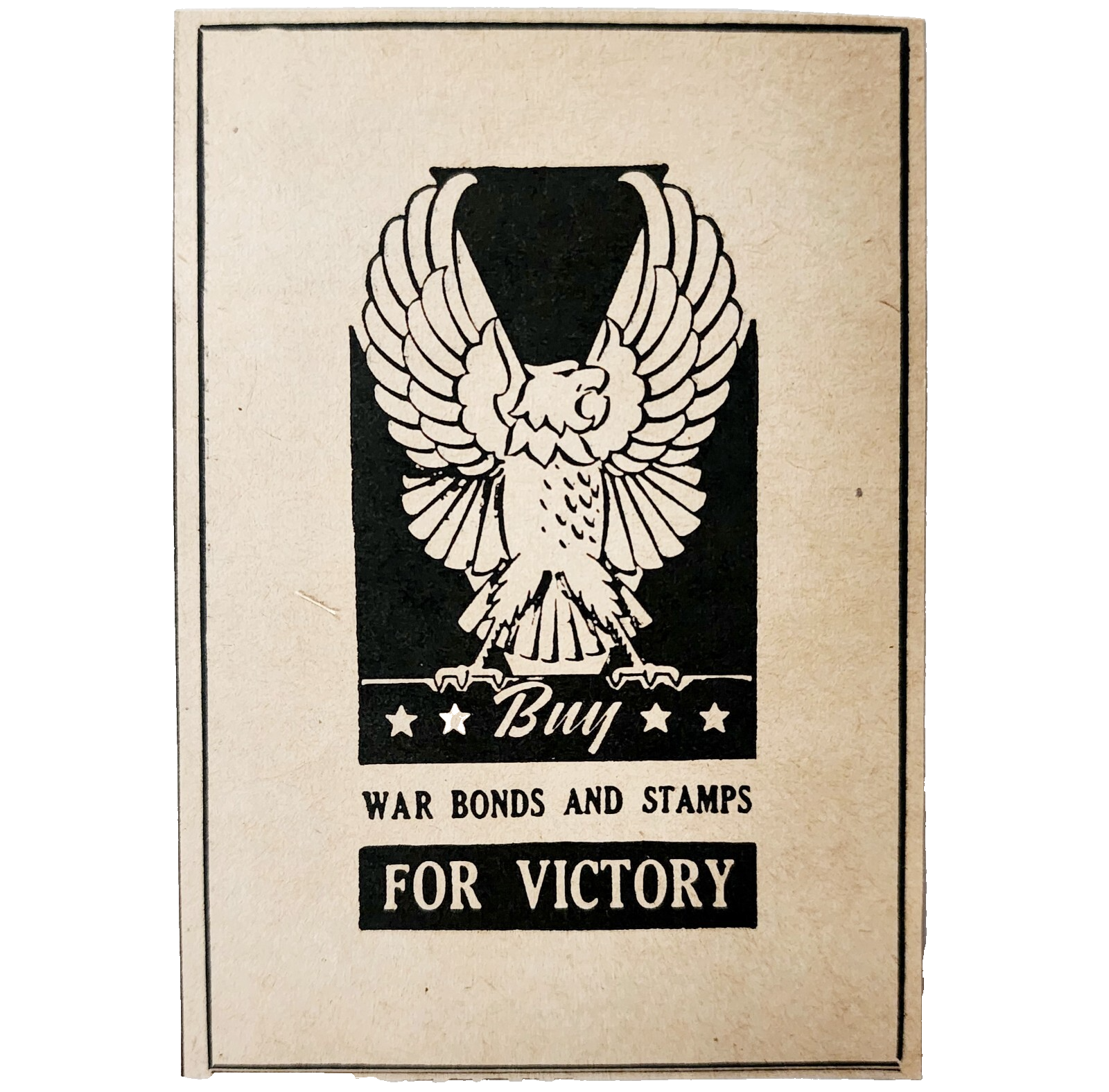 1943 Buy War Bonds For Victory WW2 Advertisement Military Stamps Eagle D... - $19.99