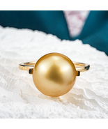 18K Simple and elegant oval pearl ring Unique Ring Engagement Ring Love ... - €1.167,01 EUR