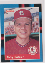 Ricky Horton St, Louis Cardinals Pitcher 1988 Donruss Card # 430 Excellent - $1.39