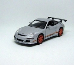 Porsche 911 (997)GT3 Rs Silber Welly 1:38 Diecast Auto Sammlermodell, Neu - $30.52