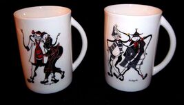  BUNUN &amp; YAMI Aborigine Mugs Lot of 2 Aboriginal People Taiwan by Lima - $19.59